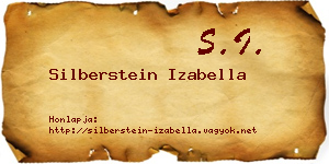 Silberstein Izabella névjegykártya