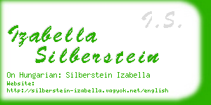 izabella silberstein business card